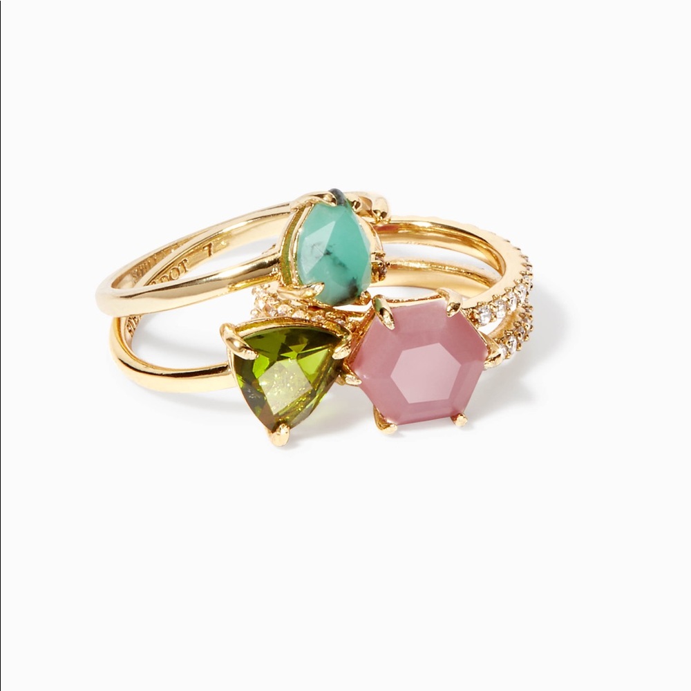Jewel Trio Ring Set ( 3 pcs)